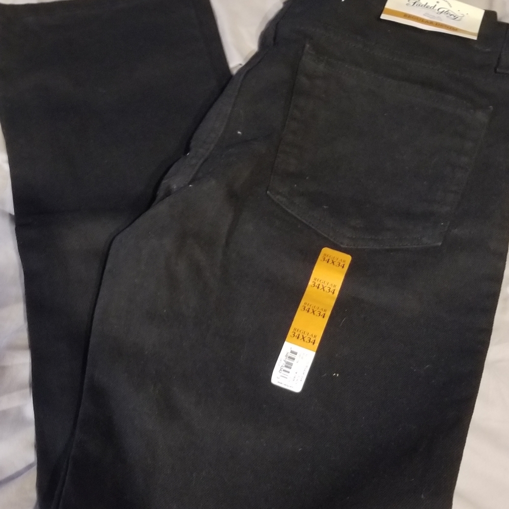 NWT Mens 34x34 Black Jeans